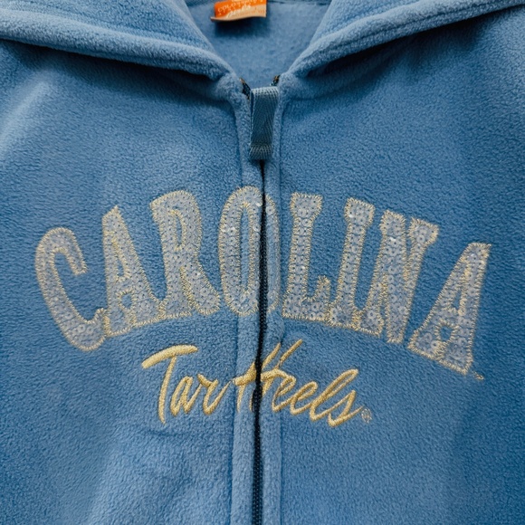 UNC Colosseum Carolina Tar Heels Blue Zipper Hoodie Jacket Girls Large 10/12 NWT - Picture 4 of 6